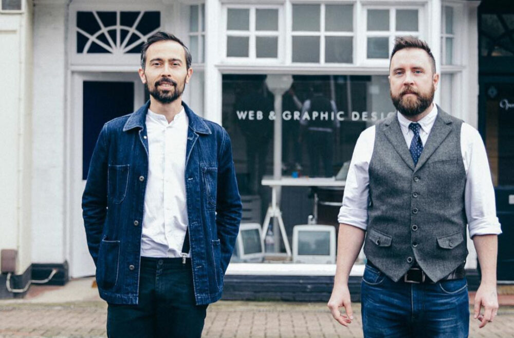 Will and Sean outside the Design House studio in Berkhamsted